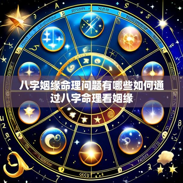 八字姻缘命理问题有哪些如何通过八字命理看姻缘