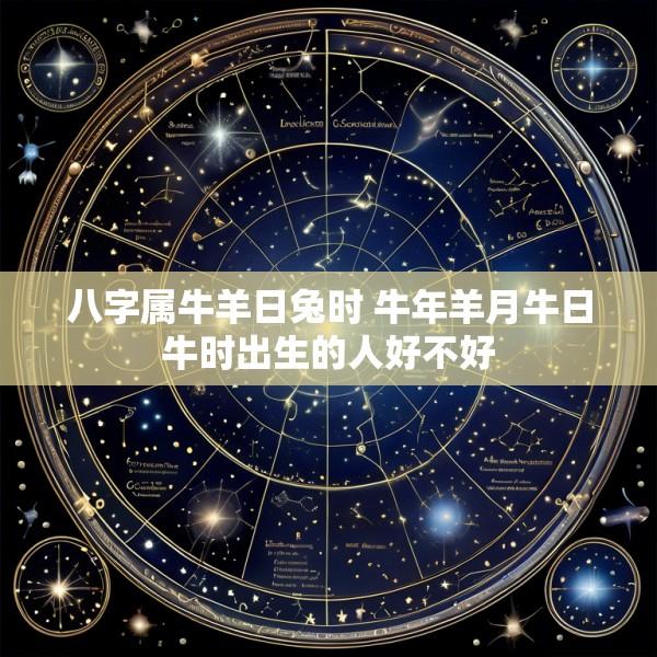 八字属牛羊日兔时 牛年羊月牛日牛时出生的人好不好