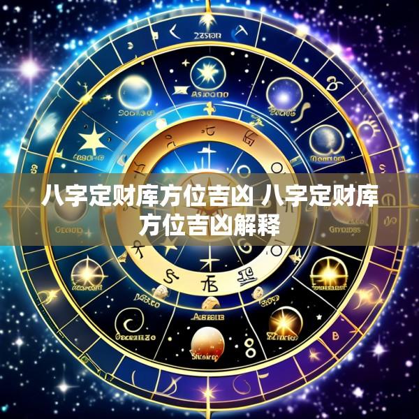 八字定财库方位吉凶 八字定财库方位吉凶解释