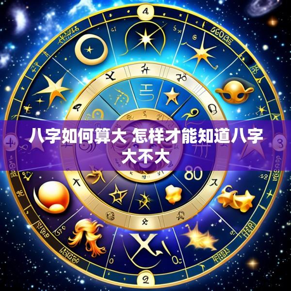 八字如何算大 怎样才能知道八字大不大
