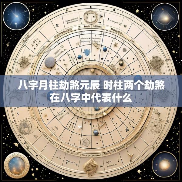 八字月柱劫煞元辰 时柱两个劫煞在八字中代表什么