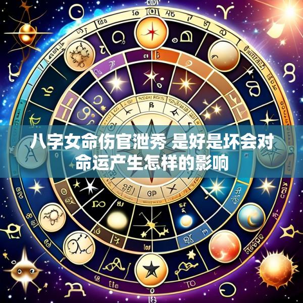 八字女命伤官泄秀 是好是坏会对命运产生怎样的影响