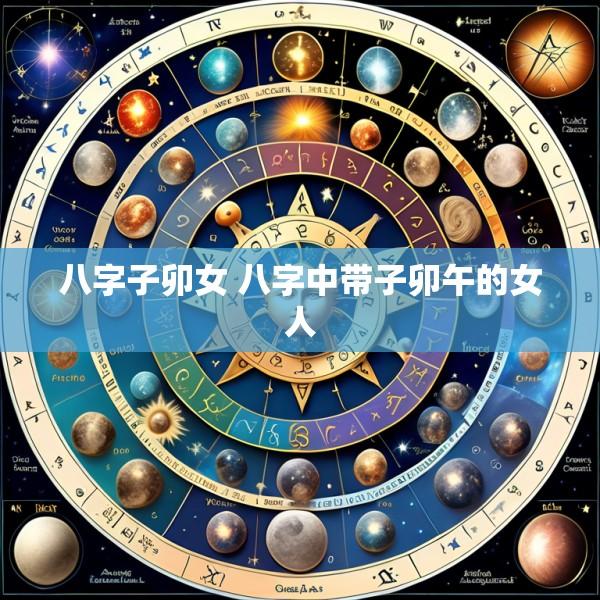 八字子卯女 八字中带子卯午的女人
