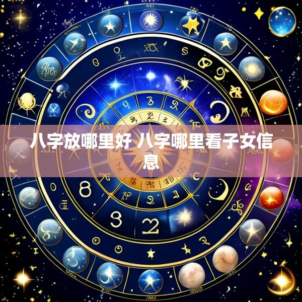 八字放哪里好 八字哪里看子女信息