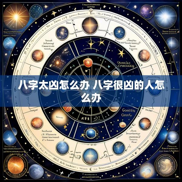 八字太凶怎么办 八字很凶的人怎么办