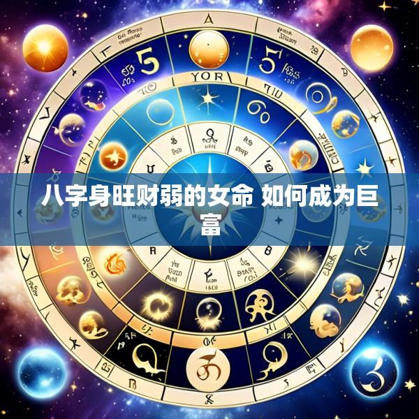 八字身旺财弱的女命 如何成为巨富