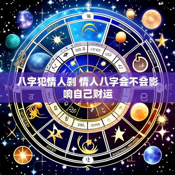 八字犯情人刹 情人八字会不会影响自己财运