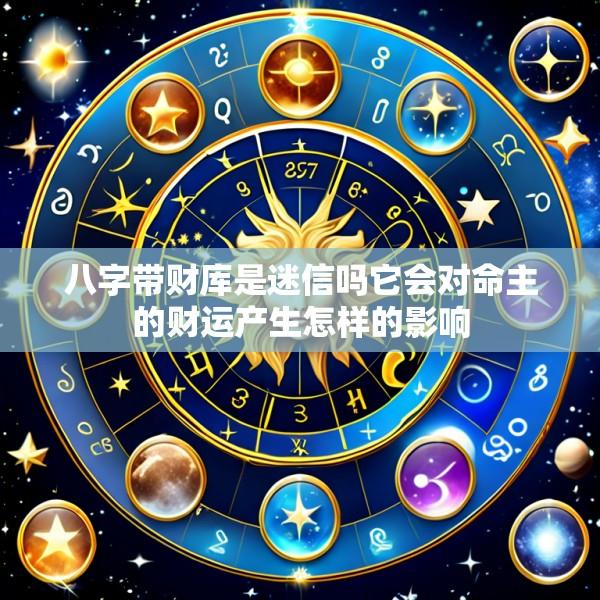八字带财库是迷信吗它会对命主的财运产生怎样的影响