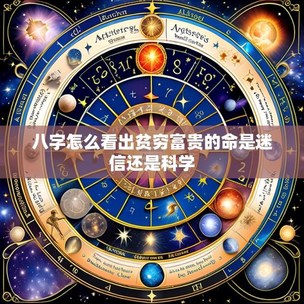 八字怎么看出贫穷富贵的命是迷信还是科学