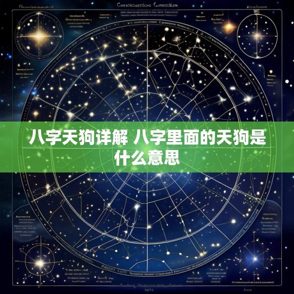 八字天狗详解 八字里面的天狗是什么意思