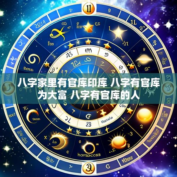 八字家里有官库印库 八字有官库为大富 八字有官库的人