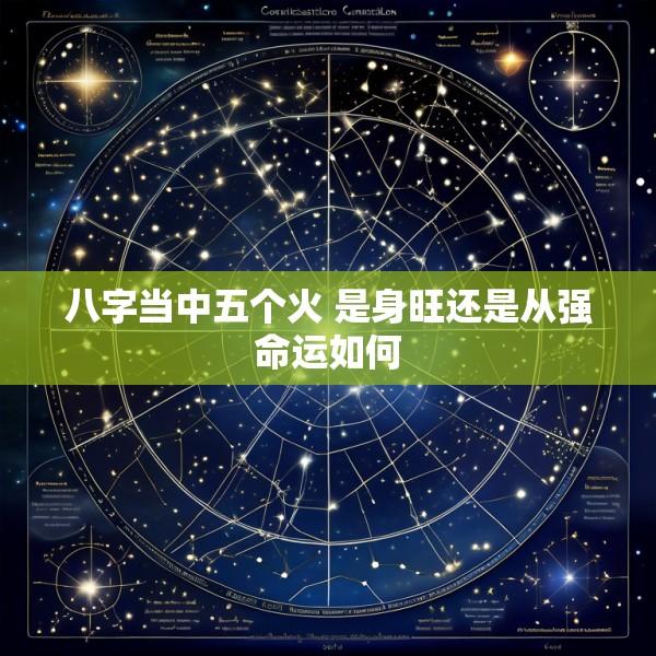 八字当中五个火 是身旺还是从强命运如何