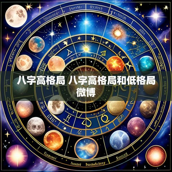 八字高格局 八字高格局和低格局微博