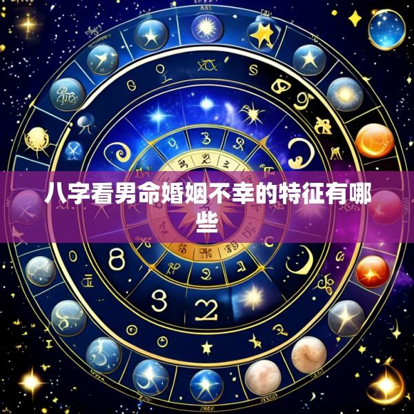 八字看男命婚姻不幸的特征有哪些