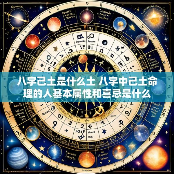 八字己土是什么土 八字中己土命理的人基本属性和喜忌是什么
