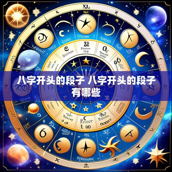 八字开头的段子 八字开头的段子有哪些