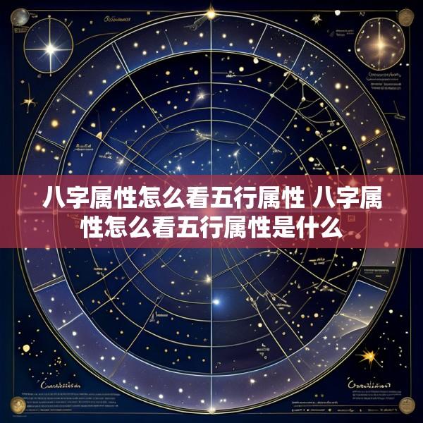 八字属性怎么看五行属性 八字属性怎么看五行属性是什么