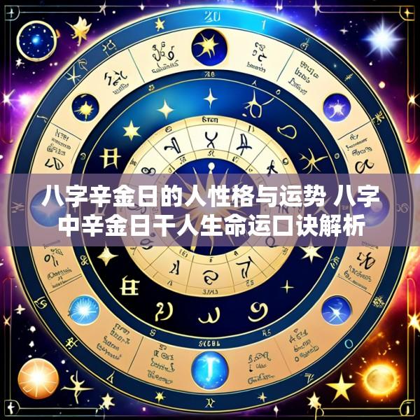 八字辛金日的人性格与运势 八字中辛金日干人生命运口诀解析