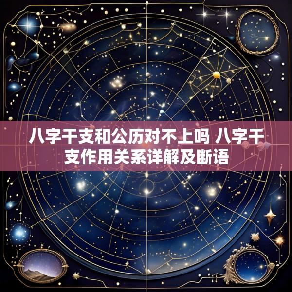 八字干支和公历对不上吗 八字干支作用关系详解及断语