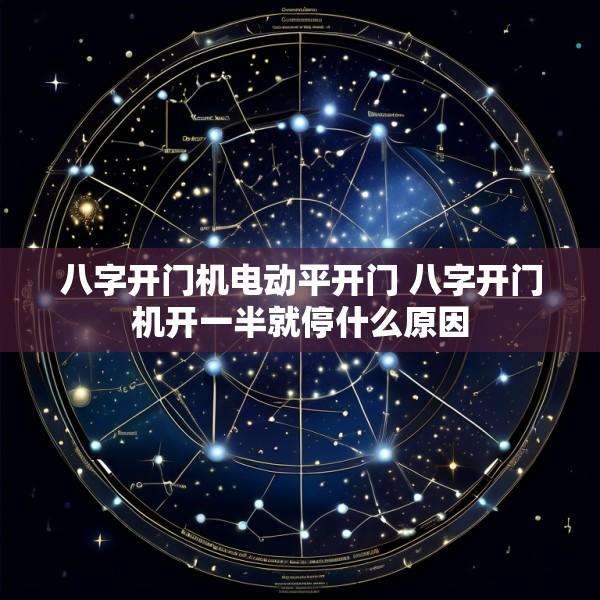 八字开门机电动平开门 八字开门机开一半就停什么原因