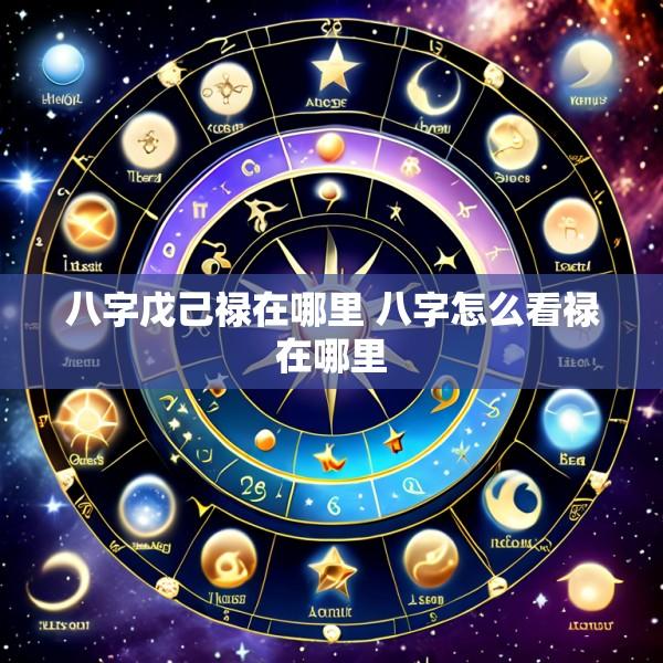 八字戊己禄在哪里 八字怎么看禄在哪里