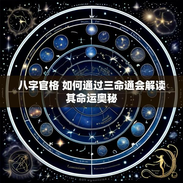 八字官格 如何通过三命通会解读其命运奥秘