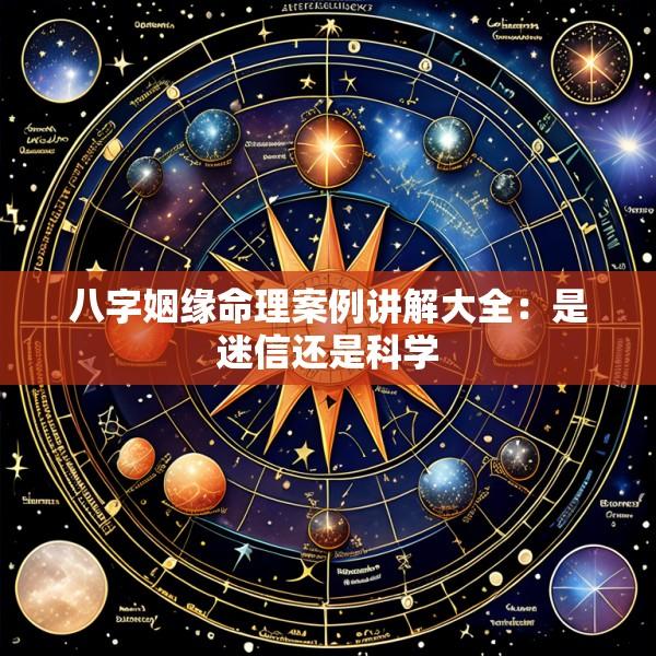 八字姻缘命理案例讲解大全：是迷信还是科学