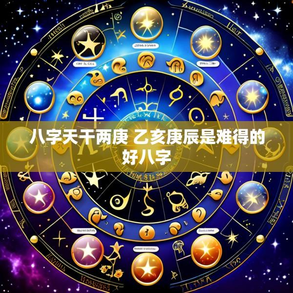 八字天干两庚 乙亥庚辰是难得的好八字
