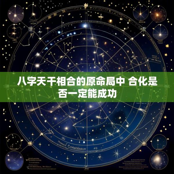 八字天干相合的原命局中 合化是否一定能成功