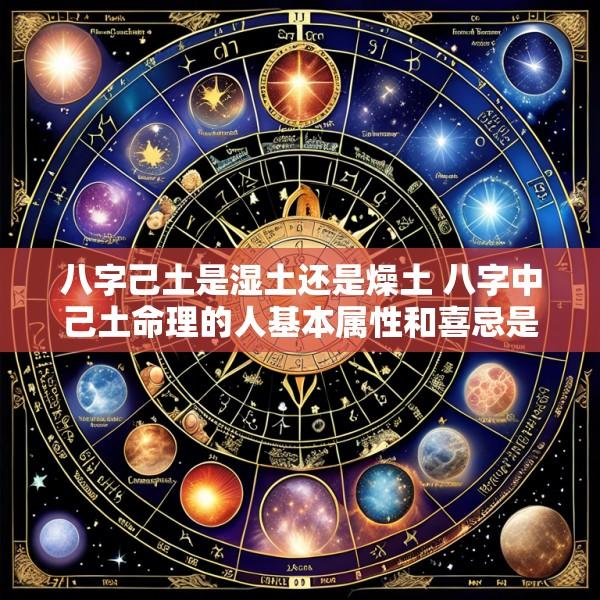 八字己土是湿土还是燥土 八字中己土命理的人基本属性和喜忌是什么