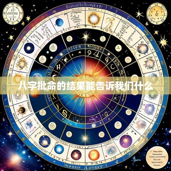 八字批命的结果能告诉我们什么