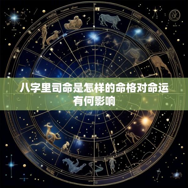 八字里司命是怎样的命格对命运有何影响