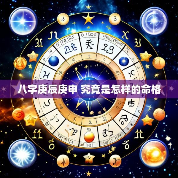 八字庚辰庚申 究竟是怎样的命格