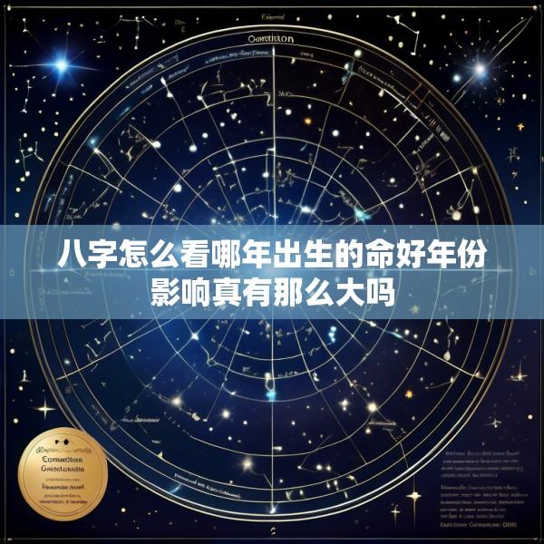 八字怎么看哪年出生的命好年份影响真有那么大吗