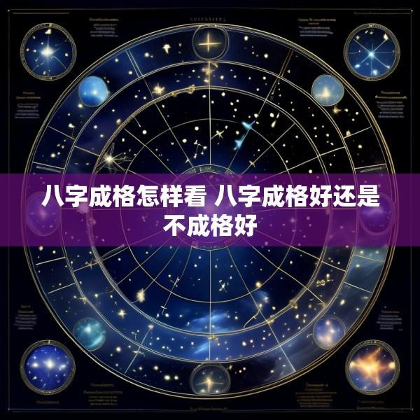 八字成格怎样看 八字成格好还是不成格好