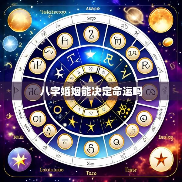 八字婚姻能决定命运吗