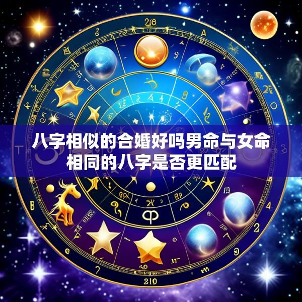 八字相似的合婚好吗男命与女命相同的八字是否更匹配