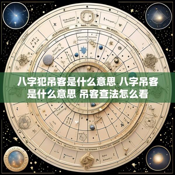 八字犯吊客是什么意思 八字吊客是什么意思 吊客查法怎么看