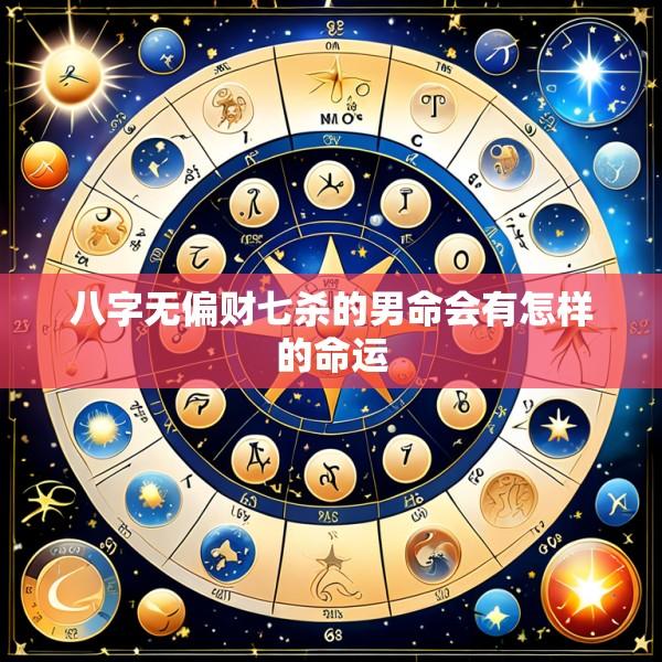 八字无偏财七杀的男命会有怎样的命运