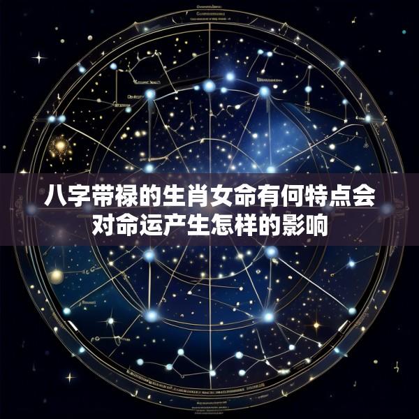 八字带禄的生肖女命有何特点会对命运产生怎样的影响