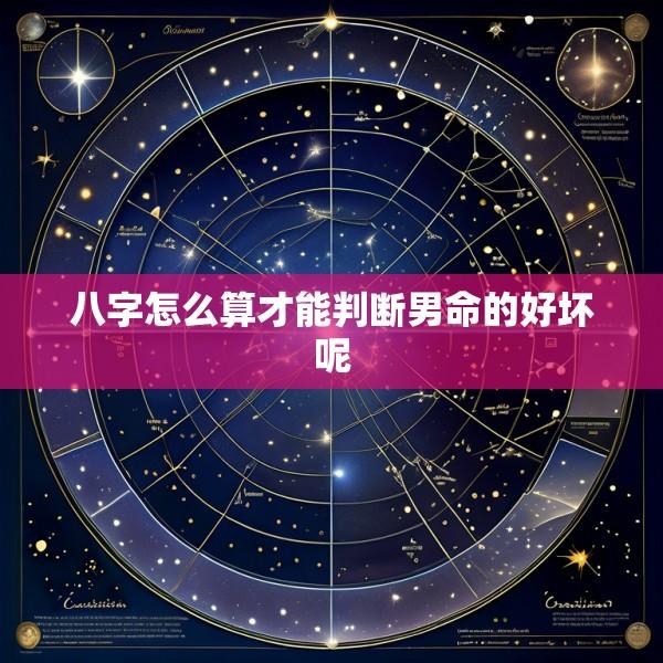 八字怎么算才能判断男命的好坏呢