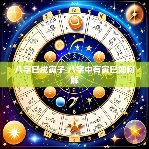 八字巳戌寅子 八字中有寅巳如何解