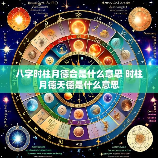 八字时柱月德合是什么意思 时柱月德天德是什么意思