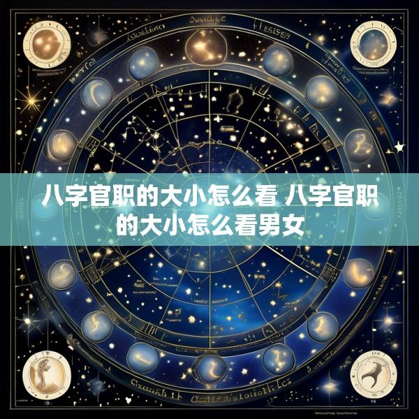 八字官职的大小怎么看 八字官职的大小怎么看男女