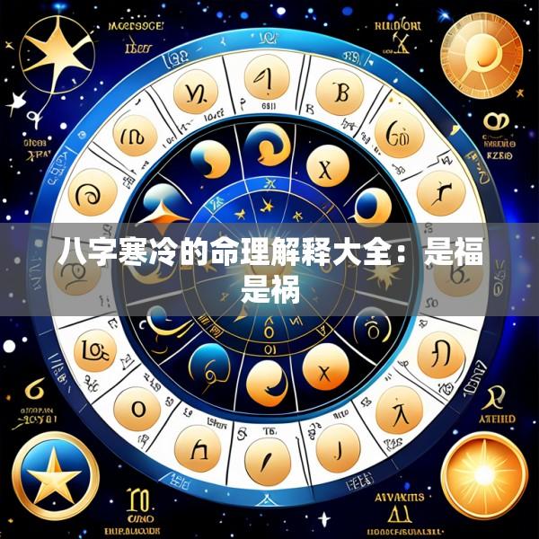 八字寒冷的命理解释大全：是福是祸