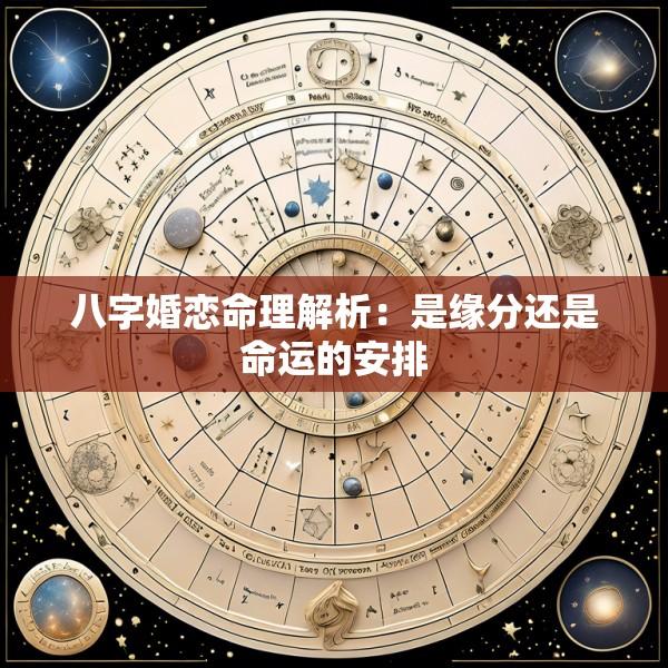 八字婚恋命理解析：是缘分还是命运的安排