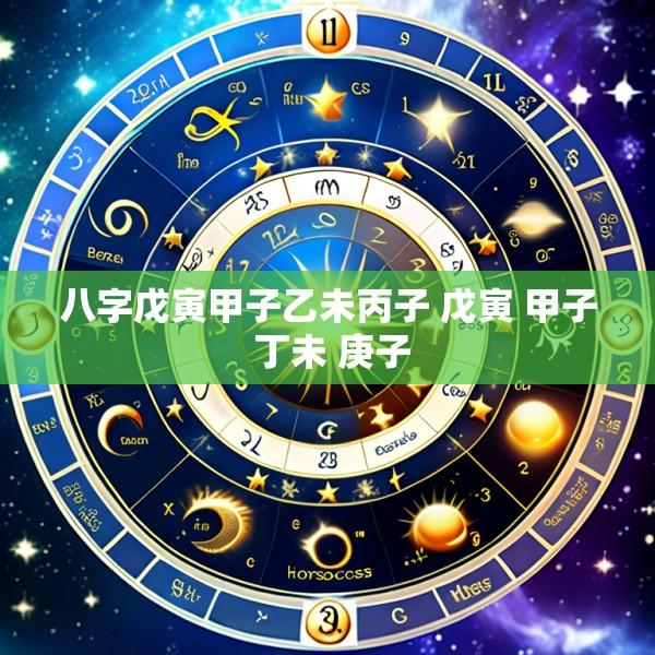 八字戊寅甲子乙未丙子 戊寅 甲子 丁未 庚子