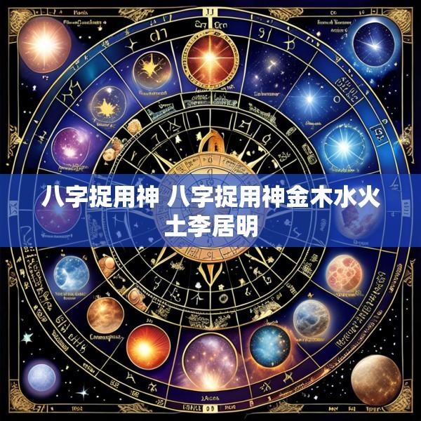 八字捉用神 八字捉用神金木水火土李居明