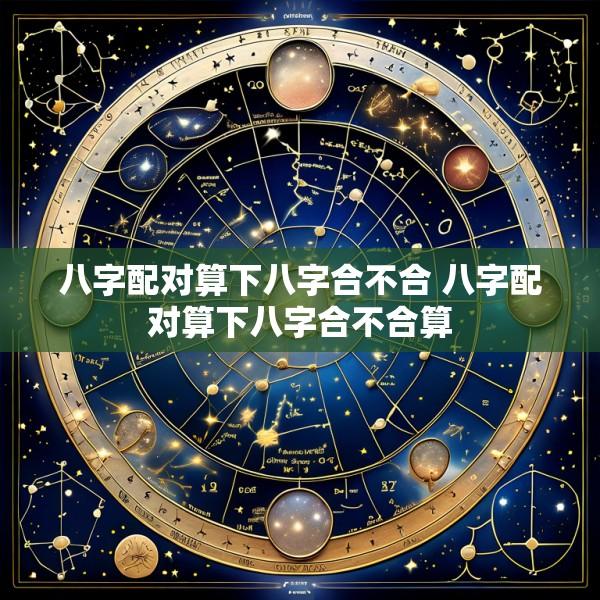 八字配对算下八字合不合 八字配对算下八字合不合算
