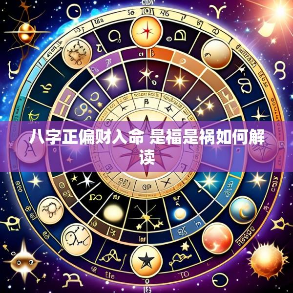 八字正偏财入命 是福是祸如何解读